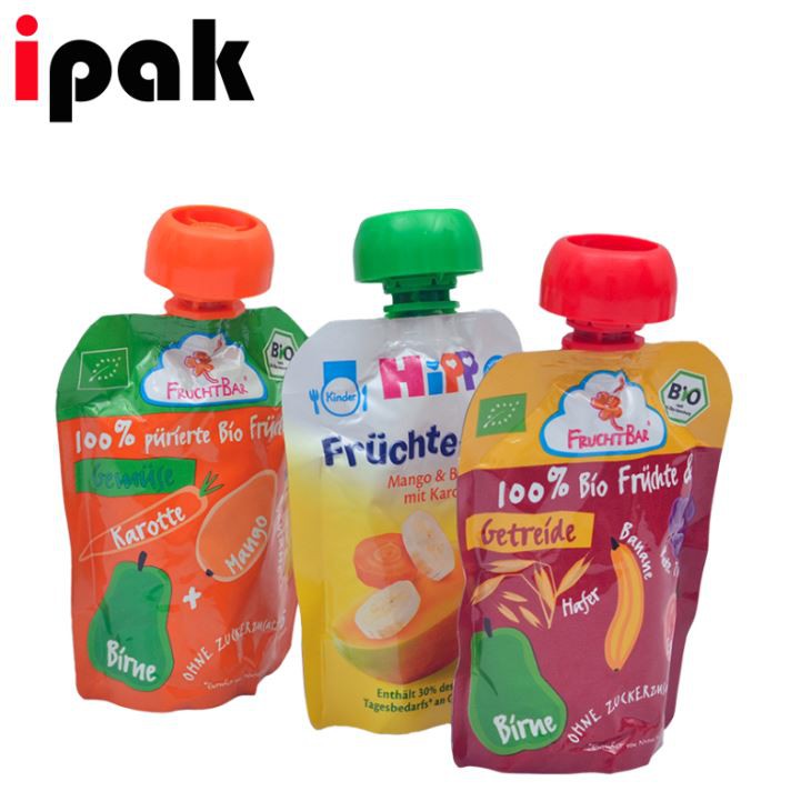 Stand Up Baby Food Spout Pouch